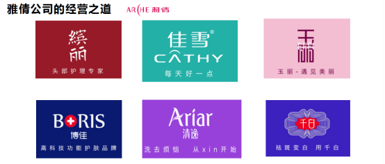 雅倩公司的产品 雅倩公司的产品
